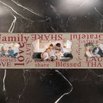 Chemin de table personnalisé Love Share Blessed Words Cloud 1-3 Photos Home Decor Housewarming Birthday Gift for Family Friends