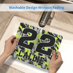 Personalized Camouflage Stripes Number Initials Mouse Pad with Name Daily Use Anniversary Gift for Young People