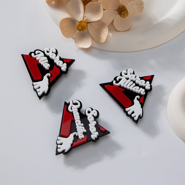 Personalised Delta Elephant Sorority Pin Badge with Name Initiation Anniversary Gift for Friends Girls Sorors