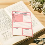 Bloc de notas multicolor personalizado con 40/80 páginas Book Club Back to School Regalo de agradecimiento para profesores Estudiantes Amantes de los libros