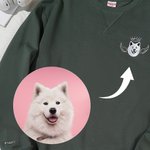 Personalisierte gestickte Cartoon Hund Katze Avatar Foto T-shirt Sweatshirt Hoodie mit Namen Memorial Sympathie Verlust von Haustier Geschenk für Tierliebhaber