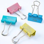 Personalisierte Multicolor 4 Pcs Papier Binder Clip Set mit Titel und Nachname zurück zu Schule Anerkennung Geschenk für Lehrer
