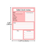 Bloc de notas multicolor personalizado con 40/80 páginas Book Club Back to School Regalo de agradecimiento para profesores Estudiantes Amantes de los libros