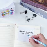 Personalised Pencil Cube Notepad with Title School Supplies Back to School Season Appreciation Gift for Teachers