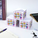 Personalised Pencil Cube Notepad with Title School Supplies Back to School Season Appreciation Gift for Teachers