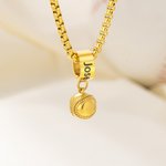 Personalized Football Soccer Volleyball Necklace with Name Dainty Jewellery Birthday Anniversary Game Day Gift for Players Sports Lovers