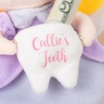 Henkilökohtainen söpö Tooth Fairy Plush Doll roikkuu tyyny nimi ja tasku lasipullo makuuhuoneen sisustus hammas menetys matkamuisto lahja lapsille
