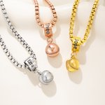 Personalized Football Soccer Volleyball Necklace with Name Dainty Jewellery Birthday Anniversary Game Day Gift for Players Sports Lovers