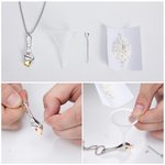 Personalized Heart Spanner Urn Pendant Necklace with Engraved Text Cremation Jewellery Memorial Sympathy Gift for Loss of Loved