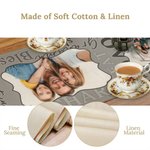 Chemin de table personnalisé Love Share Blessed Words Cloud 1-3 Photos Home Decor Housewarming Birthday Gift for Family Friends