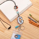 Personalised Funny Apple Notebook Pencil Design Detachable Lanyard with Key Ring Back to School Appreciation Teachers' Day Gift for Teachers