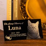Gepersonaliseerde huisdierportret Gedenksteen Herdenkingssteen bij Verlies van een Huisdier Troostgeschenk voor Dierenliefhebbers en -Eigenaren