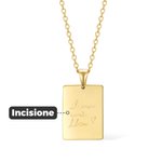 Collana personalizzata con incisione a mano gioiello raffinato regalo di compleanno o anniversario per donne