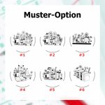 Personalisierter Blumen Buchmotiv Stempel mit Text und Namen Geburtstag Geschenk für Buchliebhaber Bücherwürmer