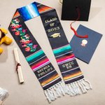 Personalisierte mexikanische Abschlussstola Schärpe Klasse von 2025 High School College Universität Geschenk