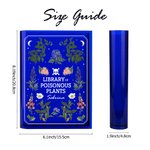 Vase à livres en acrylique transparent avec nom Décoration de bibliothèque Cadeau d'Halloween pour les amoureux des livres