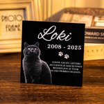 Gepersonaliseerde huisdierportret Gedenksteen Herdenkingssteen bij Verlies van een Huisdier Troostgeschenk voor Dierenliefhebbers en -Eigenaren