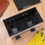 Gepersonaliseerde Potlood Boog Notebook Patroon Potlood Dispenser met Tekst Klaslokaal Decor Terug naar School Waardering Gift voor Leraar Kid