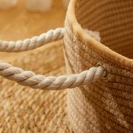 Personalized Cute Pet Photo Cotton Linen Pet Bed Basket with Handle and Name Medium Large Cat Daily Use Birthday Adoption Day Gift for Pet Owners