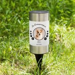 Personalisiertes Flügel Pfote Hund Katze Solar Gartenlicht mit Namen und Foto Balkon Garten Deko Erinnerung Geschenk für Tierliebhaber