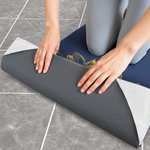 Serviette de yoga antidérapante avec nom et sac de voyage en maille Accessoires de sport Cadeau de fitness pour les amateurs de yoga