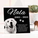 Gepersonaliseerde huisdierportret Gedenksteen Herdenkingssteen bij Verlies van een Huisdier Troostgeschenk voor Dierenliefhebbers en -Eigenaren