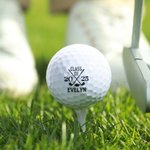 Personalized Golf Clubs Graduation Cap Set of 3 Golf Balls with Name and Year Birthday Graduation Gift for Golf Lover Graduate