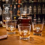 Personalised Soccer Theme Whiskey Decanter with Engraved Name and Number Birthday Anniversary Christmas Gift for Soceer or Liquor Lovers