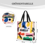 Personalisierte Abstrakte Graffiti Große Canvas Tasche mit Namen Reisen Alltag Gebrauch Geburtstag Geschenk für Herren Damen Künstler