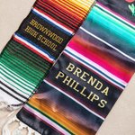 Personalisierte mexikanische Abschlussstola Schärpe Klasse von 2025 High School College Universität Geschenk