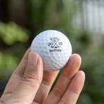 Personalized Golf Clubs Graduation Cap Set of 3 Golf Balls with Name and Year Birthday Graduation Gift for Golf Lover Graduate