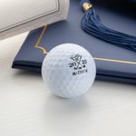 Personalized Golf Clubs Graduation Cap Set of 3 Golf Balls with Name and Year Birthday Graduation Gift for Golf Lover Graduate