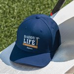 Personalised Dad Life Totally Nailed It Adjustable Baseball Cap with Name and Title Birthday Anniversary Father's Day Gift for Dad