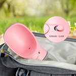 Gepersonaliseerde Cartoon 3D Hond Kat Ontwerp Pet Waterfles met drinkbakje en naam Pet Outdoor Supplies Verjaardagscadeau voor huisdiereigenaren