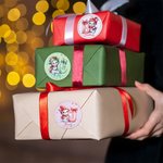 Etiquettes Personnalisées Bonhomme de Neige avec Nom et Initiales Lot de 2 Cadeaux Décoration Fête de Noël Favors pour Famille Ami Enfant