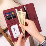 Personalisierte Cartoon Lehrer Bifold Clutch Wallet mit Namen und RFID-Blockierung Karteninhaber Teacher's Day zurück zu Schule Anerkennung Geschenk für Lehrer