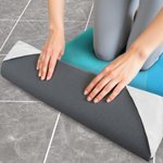 Serviette de yoga super absorbante avec nom et pochette en maille Accessoires de sport Cadeau d'anniversaire pour femme