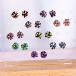 Personliga örhängen i trä i 3 färger Pom Pom Sterling Silver Tillbaka till skolan Speldag Lagpresent till cheerleaders