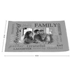 Personalisierte Foto Worte der Liebe Non-Slip-Platzset von 4 Party Housewarming Geschenk für Familie Freunde