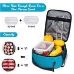 Personalized Cartoon Kid Character Portable Insulated Lunch Bag with Initial Name and Mesh Pocket Back to School Birthday Gift for Boys Girls