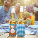 Personalised Traditional Costumes Insulated 12oz - 16oz Beer Can Cooler Sleeve with Name Oktoberfest Decoration Barbeque Party Gift for Family