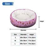 Personalised Paws Bones Cat Dog Face Photo Non-Slip Soft Pet Bed with Name Birthday Adoption Day Gift for Pet Owner