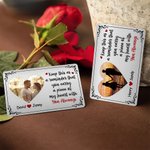 Personalised Keep This As A Reminder Puzzle Style Heart Photo Wallet Card with Names Anniversary Valentine's Day Gift for Couple Boyfriend Husband