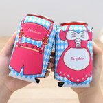 Personalised Traditional Costumes Insulated 12oz - 16oz Beer Can Cooler Sleeve with Name Oktoberfest Decoration Barbeque Party Gift for Family