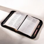 Personalised Danish Flower Bible Verses PU Leather Book Cover with Name Birthday Anniversary Gift for Christian Women