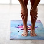 Serviette de yoga super absorbante avec nom et pochette en maille Accessoires de sport Cadeau d'anniversaire pour femme