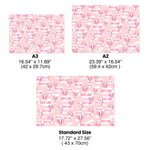 Personalised Hot Air Balloon Clouds Wrapping Paper with Name Set of 3 Gender Reveal Party Baby Shower Birthday Favor Packing for Newborn New Parents