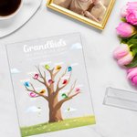 Placa acrílica personalizada Fill A Space in Your Heart Bird Tree Branch con 1-12 nombres Regalo de cumpleaños de Acción de Gracias para abuelos