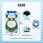 Personalised Traditional Costumes Insulated 12oz - 16oz Beer Can Cooler Sleeve with Name Oktoberfest Decoration Barbeque Party Gift for Family