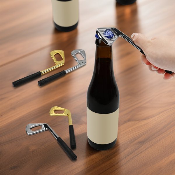 Personalized Golf Club Design Bottle Opener with Engraved Name Bar Accessory Bachelor Party Birthday Gift for Golf Lovers Drinking Enthusiasts